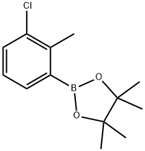 3-Chloro-2-methylphenyboronic acid pinacol ester Struktur