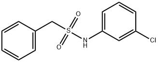 N-(3-chlorophenyl)-1-phenylmethanesulfonamide Struktur