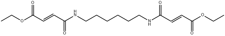 diethyl 4,4'-[1,6-hexanediyldi(imino)]bis(4-oxo-2-butenoate) Struktur