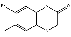 7-bromo-6-methyl-3,4-dihydroquinoxalin-2(1H)-one Struktur