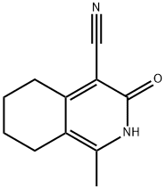 4-Isoquinolinecarbonitrile, 2,3,5,6,7,8-hexahydro-1-methyl-3-oxo- Struktur