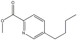 2-Pyridinecarboxylic acid, 5-butyl-, methyl ester Struktur