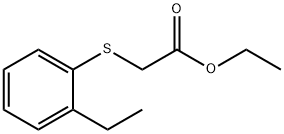 ETHYL 2-((2-ETHYLPHENYL)THIO)ACETATE Struktur