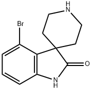 4-Bromo-1,2-dihydrospiro[indole-3,4'-piperidine]-2-one Struktur