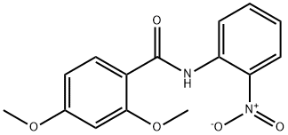 2,4-dimethoxy-N-(2-nitrophenyl)benzamide Struktur