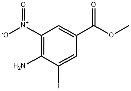 4-Amino-3-iodo-5-nitro-benzoic acid methyl ester Struktur