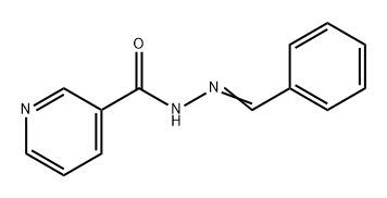 N'-[(E)-phenylmethylidene]pyridine-3-carbohydrazide Struktur