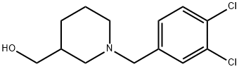 {1-[(3,4-dichlorophenyl)methyl]piperidin-3-yl}methanol Struktur