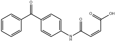 4-(4-benzoylanilino)-4-oxo-2-butenoic acid Struktur