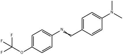 N-[4-(dimethylamino)benzylidene]-4-(trifluoromethoxy)aniline Struktur