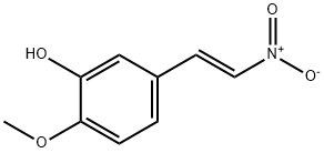 5-{2-nitrovinyl}-2-methoxyphenol Struktur