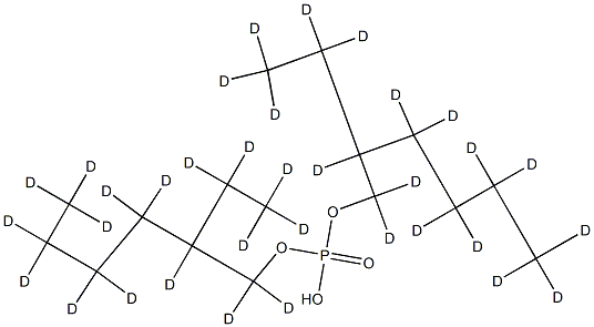 Bis(2-ethylhexyl) Phosphate-d34 Struktur