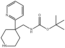 tert-Butyl [4-(pyridin-2-yl)piperidin-4-yl]methylcarbamate Struktur