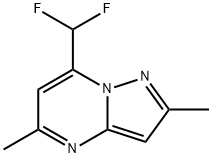 7-Difluoromethyl-2,5-dimethyl-pyrazolo[1,5-a]pyrimidine Struktur