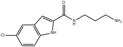 1H-Indole-2-carboxamide, N-(3-aminopropyl)-5-chloro- Struktur