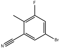 5-BROMO-3-FLUORO-2-METHYLBENZONITIRLE, 1807117-78-7, 結(jié)構(gòu)式