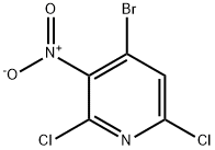 4-bromo-2,6-dichloro-3-nitropyridine Struktur