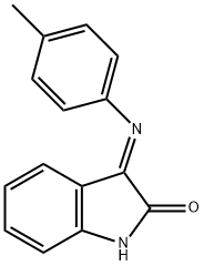 (3E)-3-[(4-methylphenyl)imino]-1,3-dihydro-2H-indol-2-one Struktur