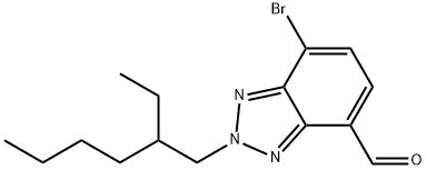 7-bromo-2-(2-ethylhexyl)-2H-benzo[d][1,2,3]triazole-4-carbaldehyde Struktur