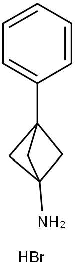 3-PHENYLBICYCLO[1.1.1]PENTAN-1-AMINE HBR Struktur