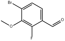 4-Bromo-2-fluoro-3-methoxybenzaldehyde Struktur