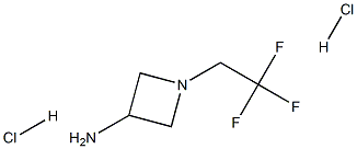 1-(2,2,2-Trifluoroethyl)azetidin-3-amine dihydrochloride Struktur