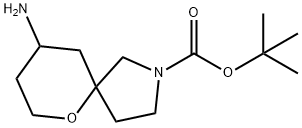 Tert-Butyl 9-Amino-6-Oxa-2-Azaspiro[4.5]Decane-2-Carboxylate Struktur