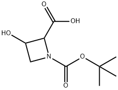 1-[(TERT-BUTOXY)CARBONYL]-3-HYDROXYAZETIDINE-2-CARBOXYLIC ACID Struktur