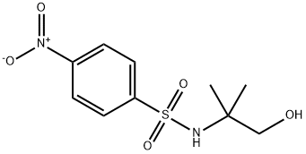 N-(1-hydroxy-2-methylpropan-2-yl)-4-nitrobenzenesulfonamide Struktur