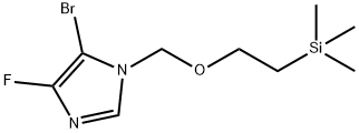 2-[(5-bromo-4-fluoroimidazol-1-yl)methoxy]ethyl-trimethylsilane Struktur