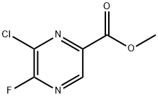 methyl 6-chloro-5-fluoropyrazine-2-carboxylate Struktur