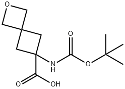 6-((TERT-BUTOXYCARBONYL)AMINO)-2-OXASPIRO[3.3]HEPTANE-6-CARBOXYLIC ACID Struktur