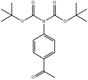 1-(4-N,N-Di-boc-aminophenyl)ethanone Struktur