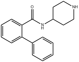 biphenyl-2-carboxylic acid-piperidin-4-ylamide Struktur