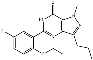 7H-Pyrazolo[4,3-d]pyrimidin-7-one, 5-(5-chloro-2-ethoxyphenyl)-1,6-dihydro-1-methyl-3-propyl-