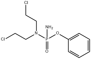 N-(amino-phenoxy-phosphoryl)-2-chloro-N-(2-chloroethyl)ethanamine Struktur