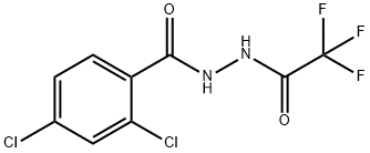 2,4-dichloro-N'-(trifluoroacetyl)benzohydrazide Struktur