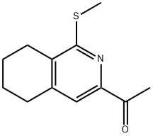 Ethanone, 1-[5,6,7,8-tetrahydro-1-(methylthio)-3-isoquinolinyl]- Struktur