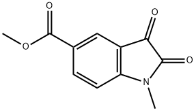 Methyl 1-methyl-2,3-dioxoindoline-5-carboxylate Struktur