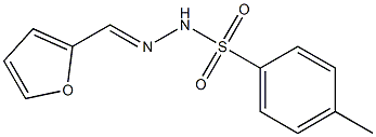 Benzenesulfonic acid,4-methyl-, 2-(2-furanylmethylene)hydrazide Struktur