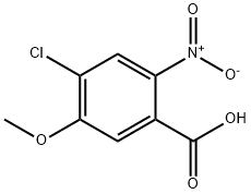 4-Chloro-5-methoxy-2-nitro-benzoic acid Struktur