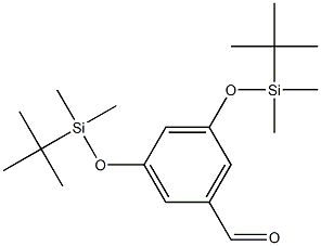 3,5-Bis[[(1,1-dimethylethyl)dimethylsilyl]oxy]benzaldehyde Struktur