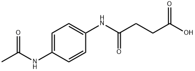 4-((4-acetamidophenyl)amino)-4-oxobutanoic acid Struktur