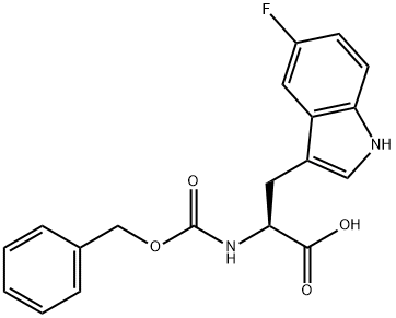 Cbz-DL-5-fluoroTryptophan Struktur