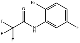 N-(2-Bromo-5-fluoro-phenyl)-2,2,2-trifluoro-acetamide Struktur