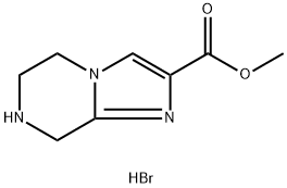 Methyl 5,6,7,8-tetrahydroimidazo[1,2-a]pyrazine-2-carboxylate hydrobromide Struktur