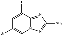 [1,2,4]Triazolo[1,5-a]pyridin-2-amine, 6-bromo-8-iodo- Struktur