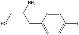 b-amino-4-iodo- Benzenepropanol Struktur