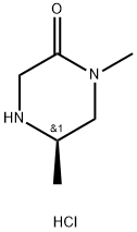 (R)-1,5-Dimethylpiperazin-2-one hydrochloride Struktur