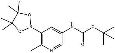 (5-((TERT-BUTOXYCARBONYL)AMINO)-2-METHYLPYRIDIN-3-YL)BORONIC ACID PINACOL ESTER Struktur